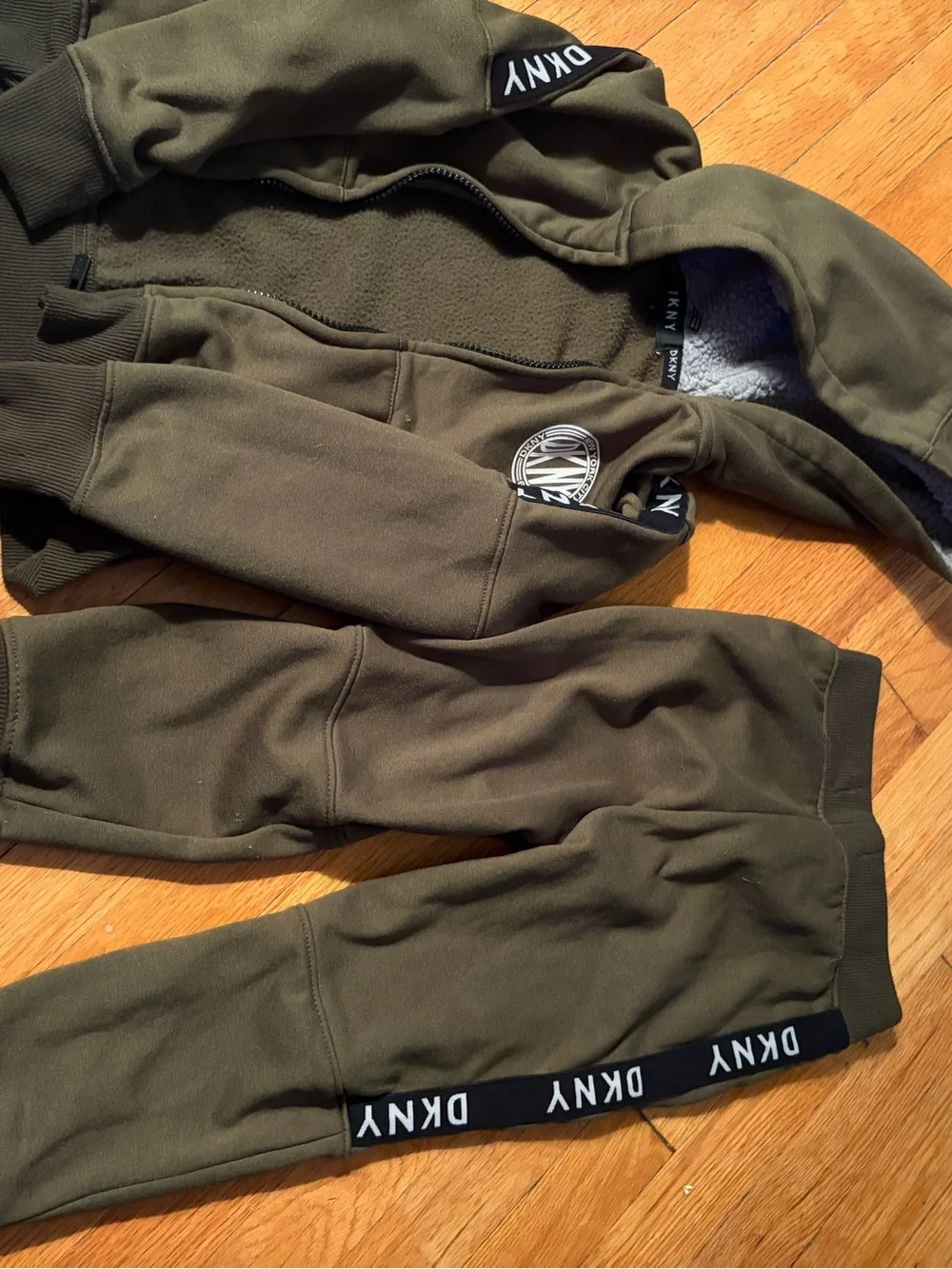 DKNY Kids Olive Green Jogger Pants - Boys